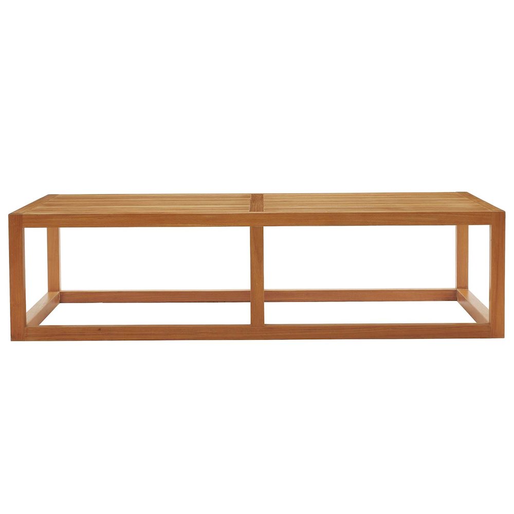 Newbury Outdoor Patio Premium Grade A Teak Wood Coffee Table. Picture 2
