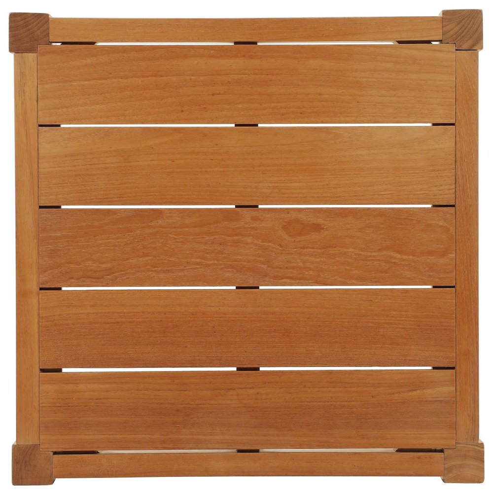 Northlake Outdoor Patio Premium Grade A Teak Wood Side Table. Picture 3