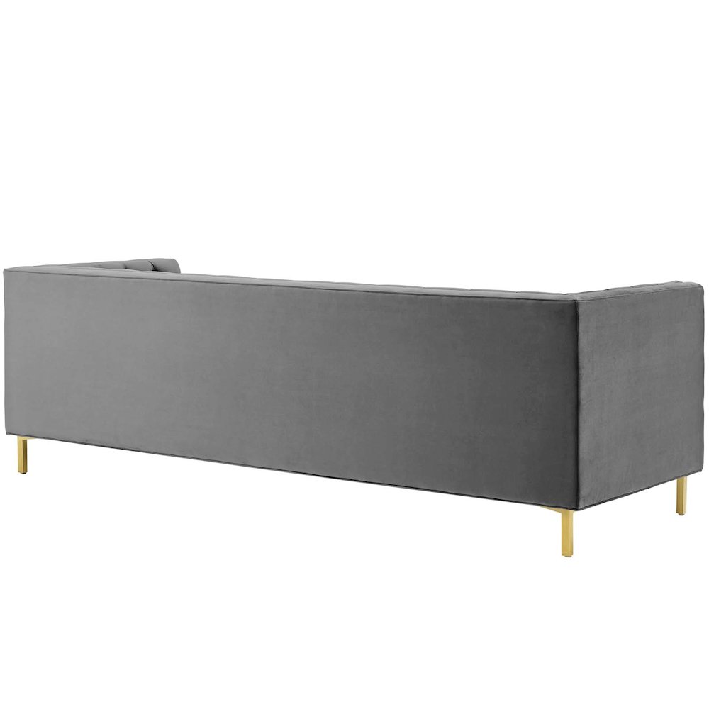 Delight Tufted Button Performance Velvet Sofa. Picture 2