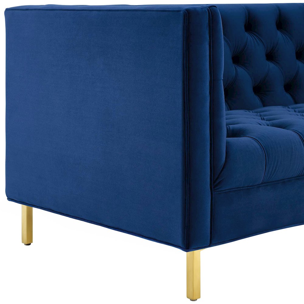 Delight Tufted Button Performance Velvet Sofa. Picture 4
