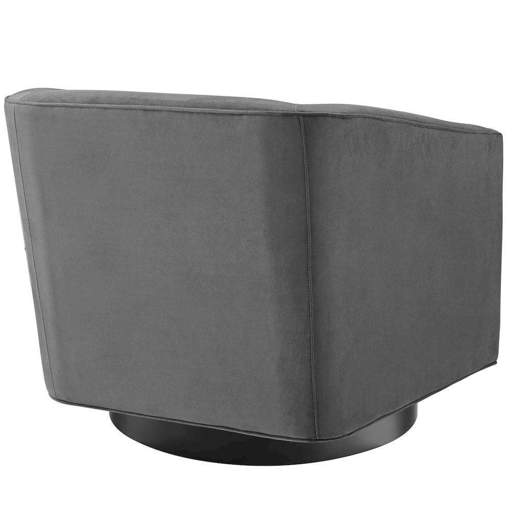 Twist Accent Lounge Performance Velvet Swivel Chair. Picture 3