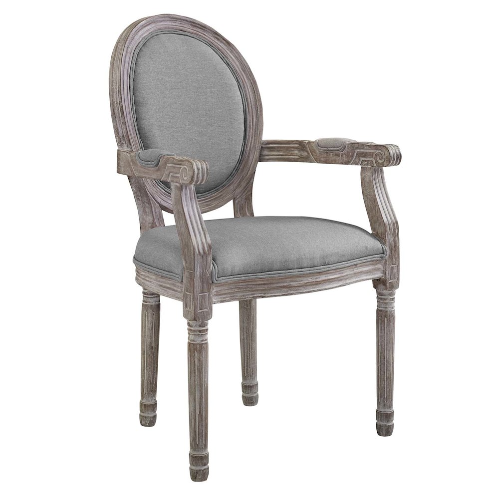 Emanate Upholstered Fabric Dining Armchair Set of 4. Picture 2