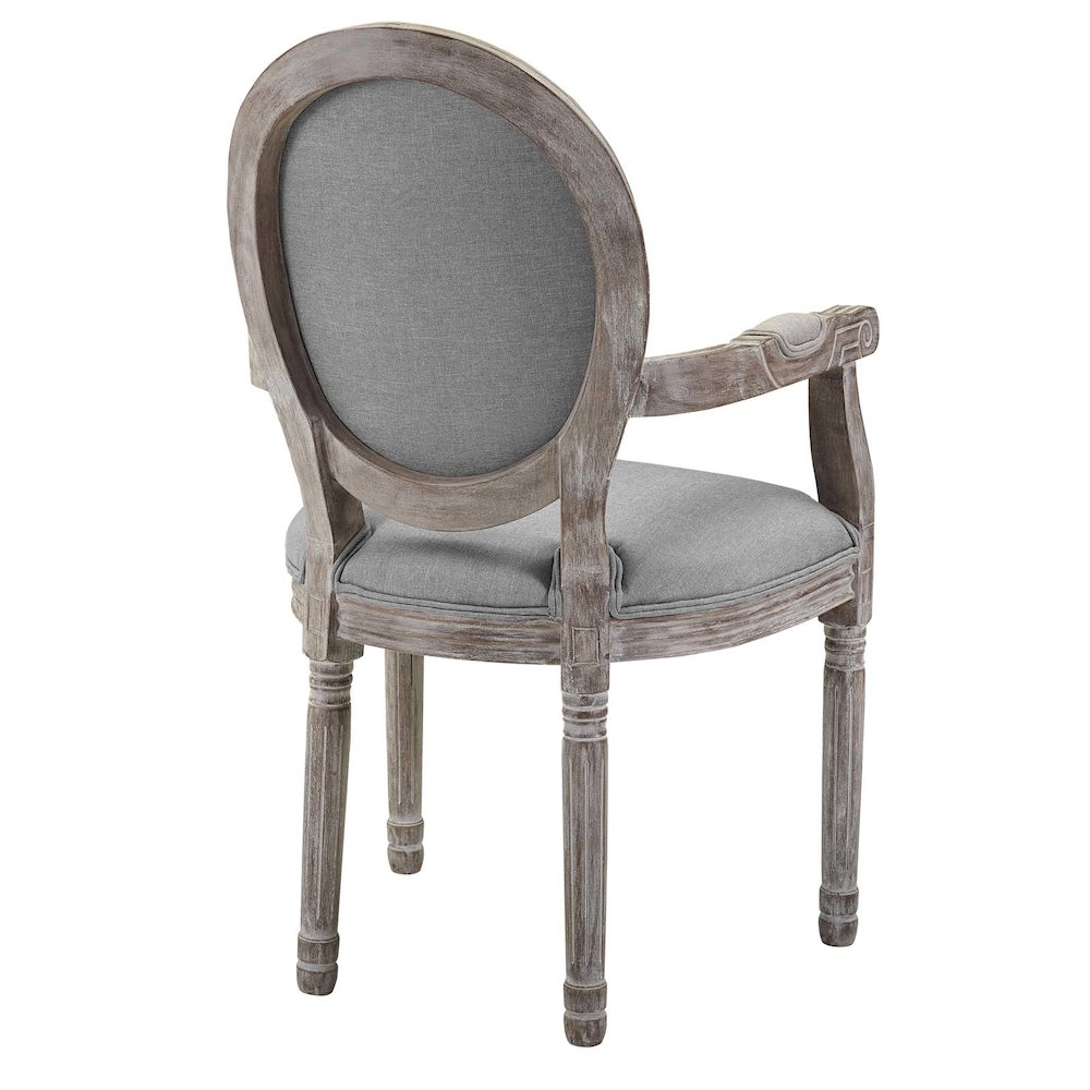 Emanate Upholstered Fabric Dining Armchair Set of 4. Picture 4