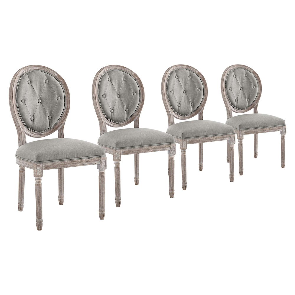 Arise Upholstered Fabric Dining Side Chair Set of 4. Picture 1