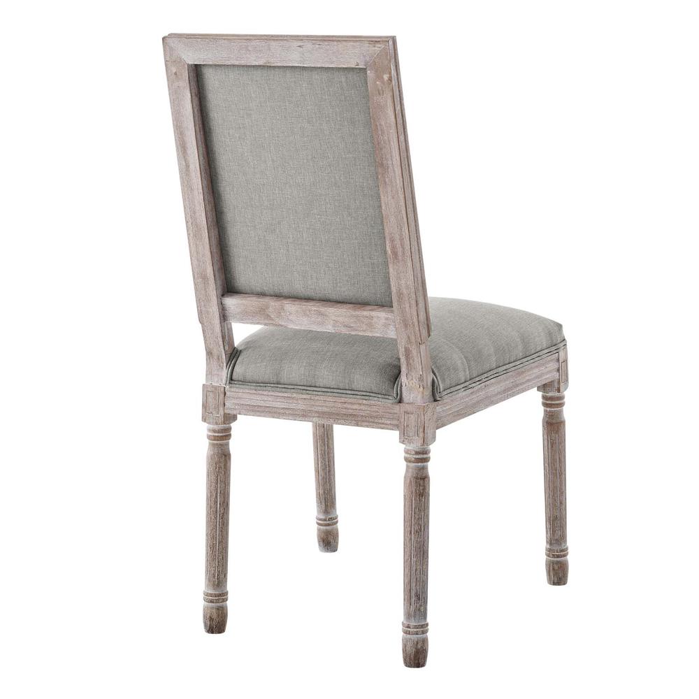 Court Dining Side Chair Upholstered Fabric Set of 2. Picture 4
