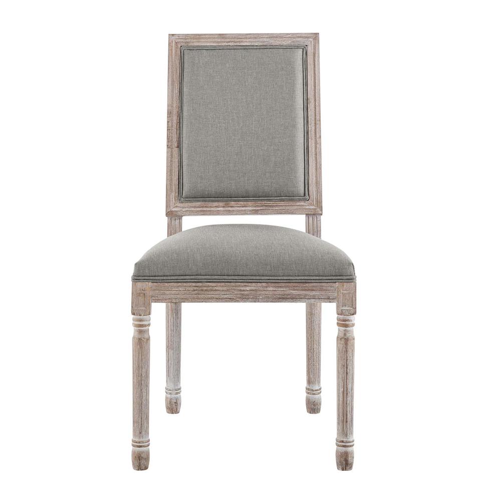 Court Dining Side Chair Upholstered Fabric Set of 2. Picture 5