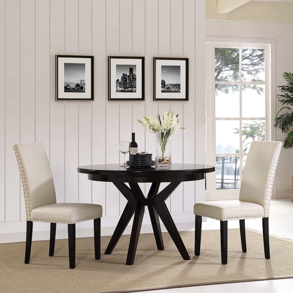 Parcel Fabric Dining Side Chair Set of 2. Picture 5