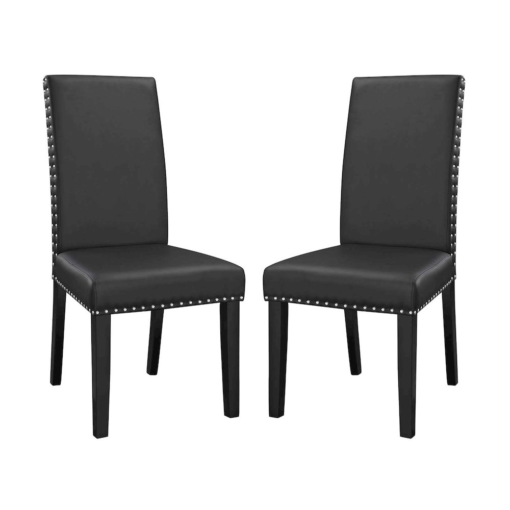 Parcel Vinyl Dining Side Chair Set of 2. Picture 1
