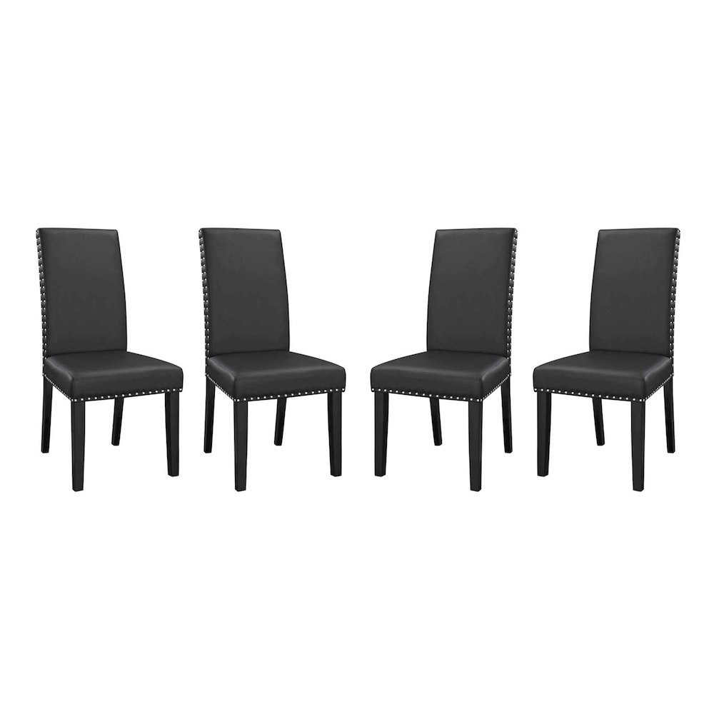 Parcel Vinyl Dining Side Chair Set of 4. Picture 1
