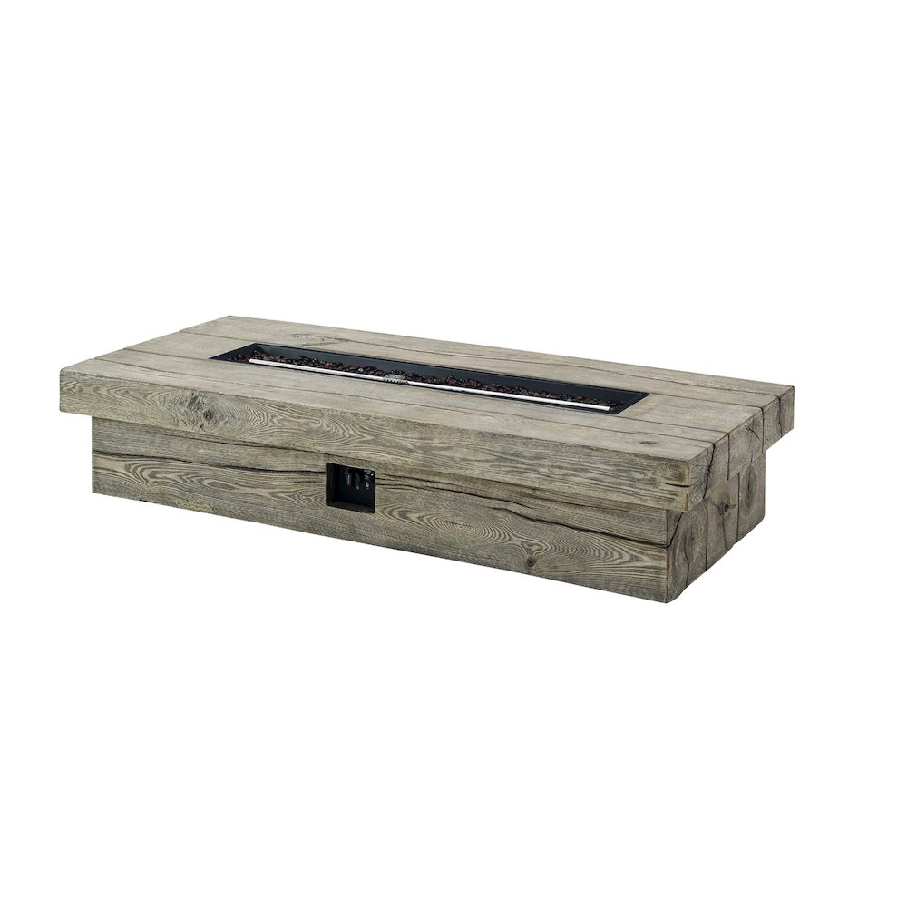 Manteo 70" Rectangular Outdoor Patio Fire Pit Table. Picture 1