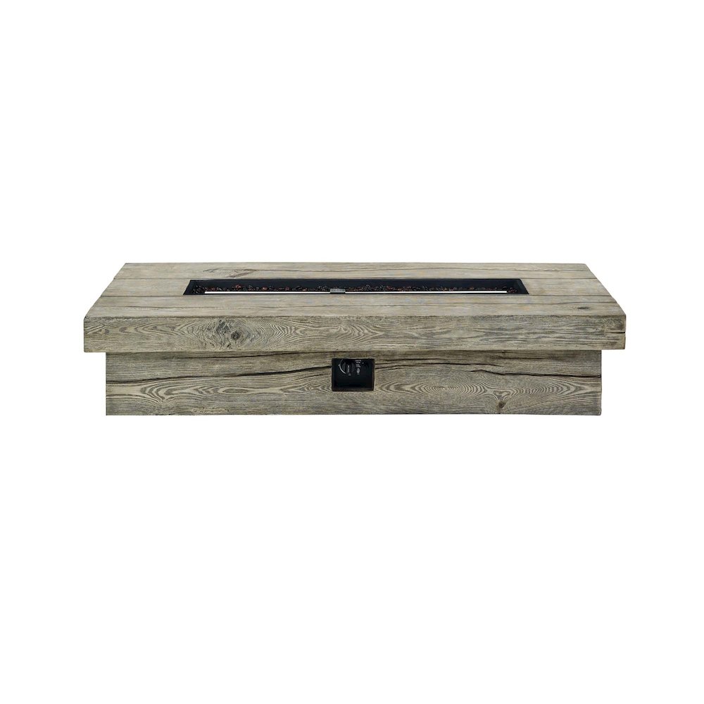 Manteo 70" Rectangular Outdoor Patio Fire Pit Table. Picture 2