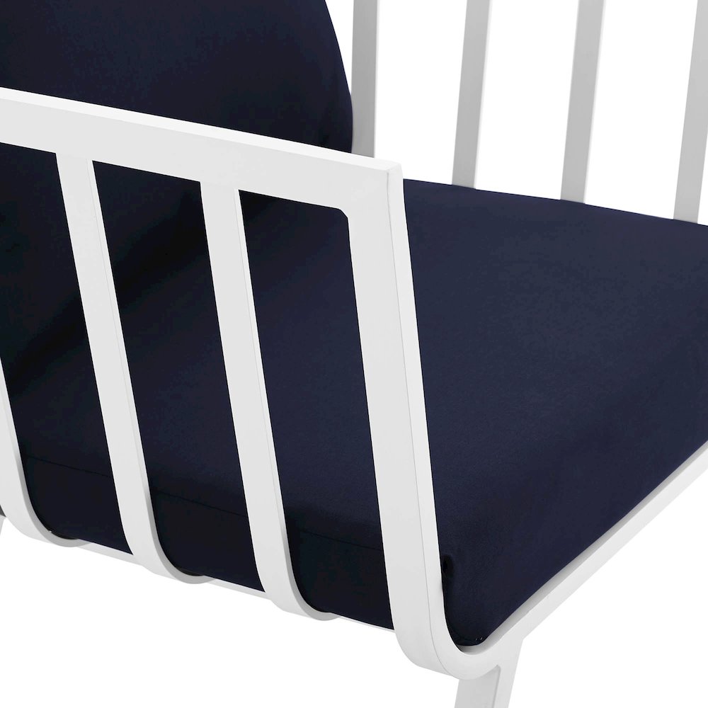 Riverside Outdoor Patio Aluminum Armchair. Picture 5