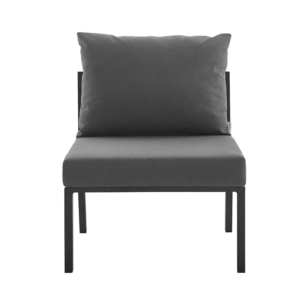 Riverside Outdoor Patio Aluminum Armless Chair. Picture 4