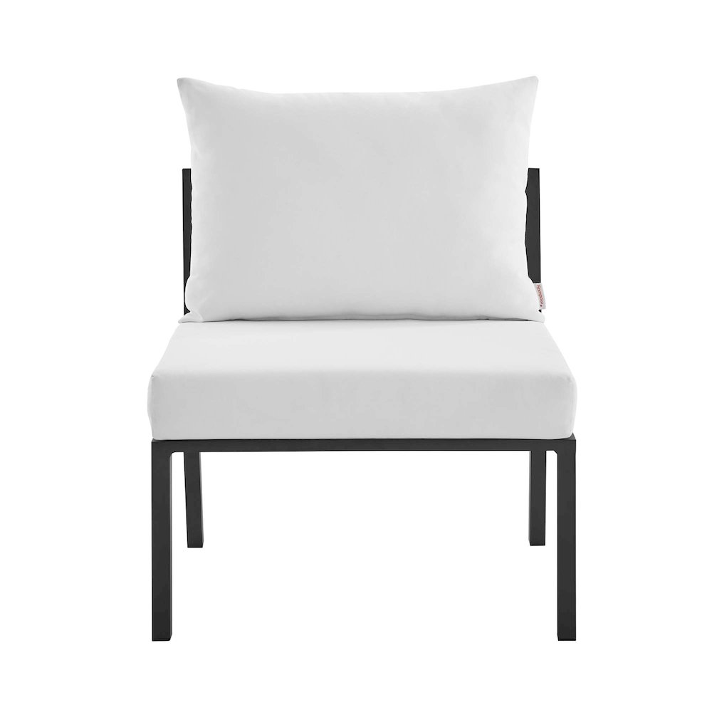Riverside Outdoor Patio Aluminum Armless Chair. Picture 4