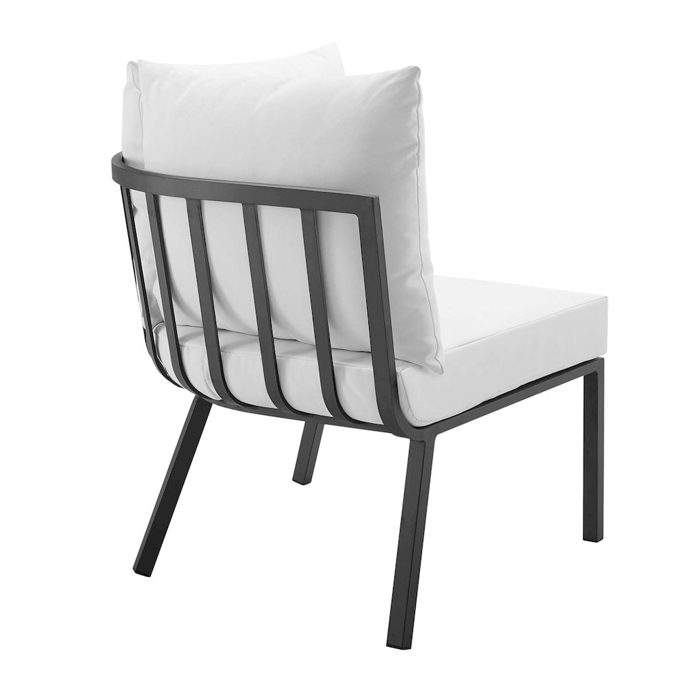 Riverside Outdoor Patio Aluminum Corner Chair. Picture 3