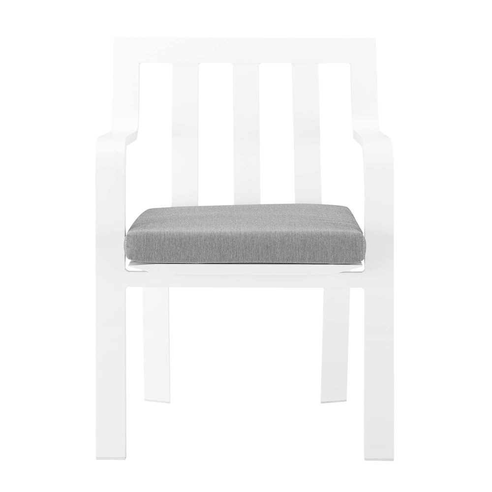 Baxley Stackable Outdoor Patio Aluminum Dining Armchair. Picture 4