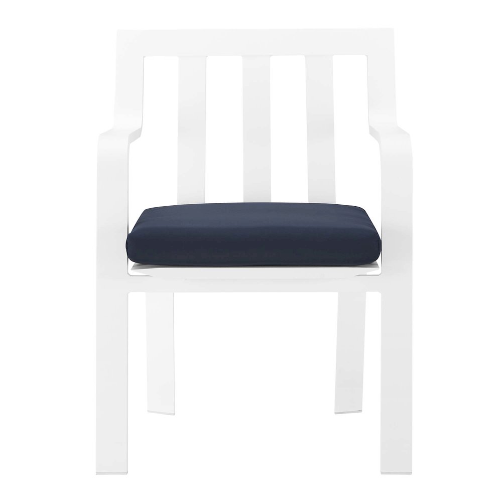 Baxley Stackable Outdoor Patio Aluminum Dining Armchair. Picture 4