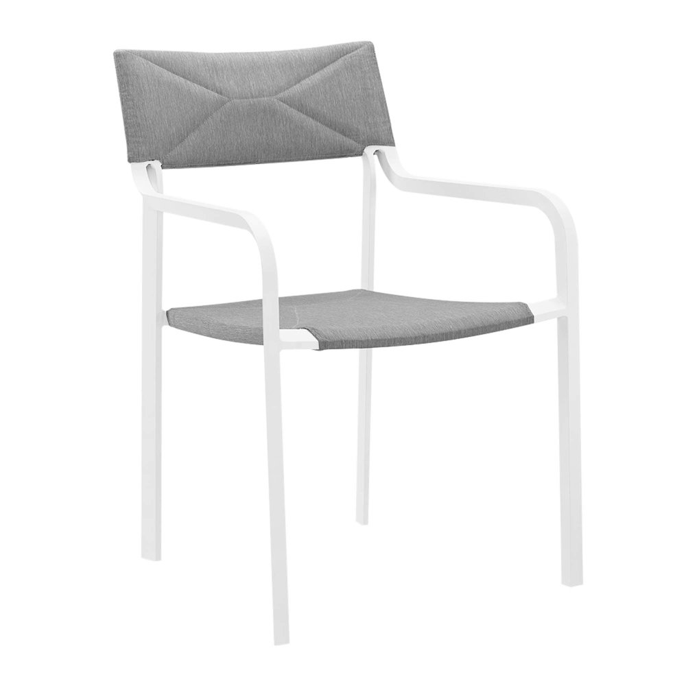 Raleigh Stackable Outdoor Patio Aluminum Dining Armchair. Picture 1