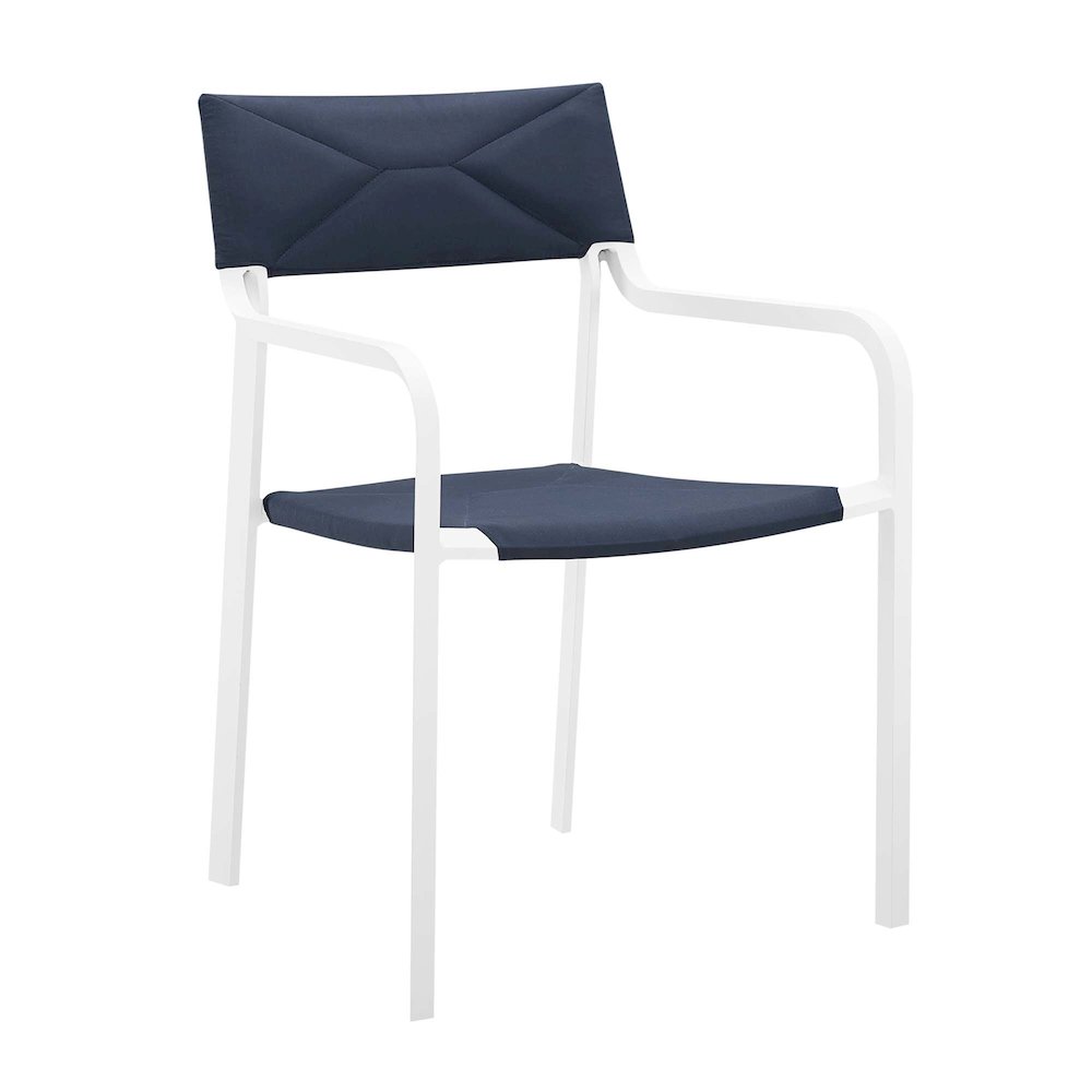 Raleigh Stackable Outdoor Patio Aluminum Dining Armchair. Picture 1