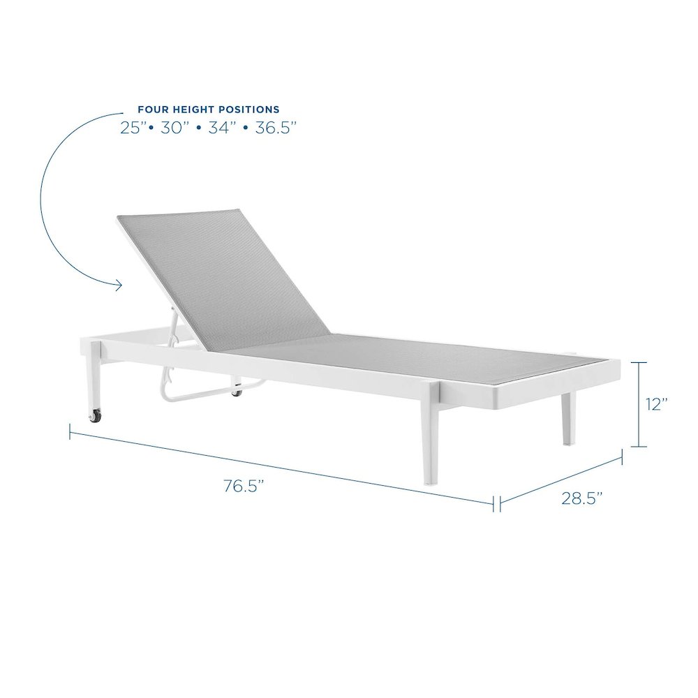 Charleston Outdoor Patio Chaise Lounge Chair. Picture 2