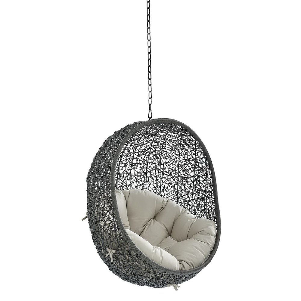 Hide Sunbrella Fabric Swing Outdoor Patio Lounge Chair Without Stand. Picture 1