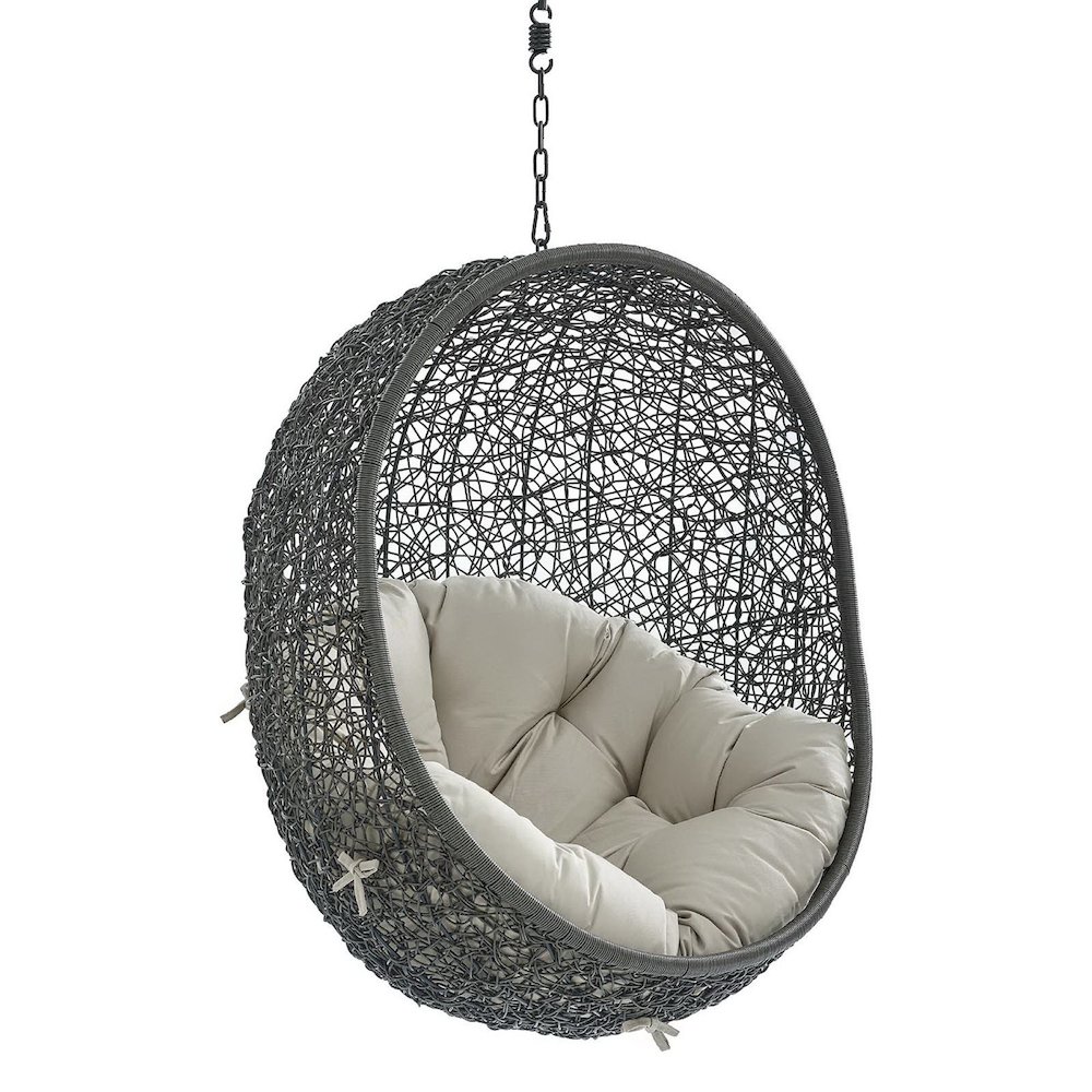 Hide Sunbrella Fabric Swing Outdoor Patio Lounge Chair Without Stand. Picture 2