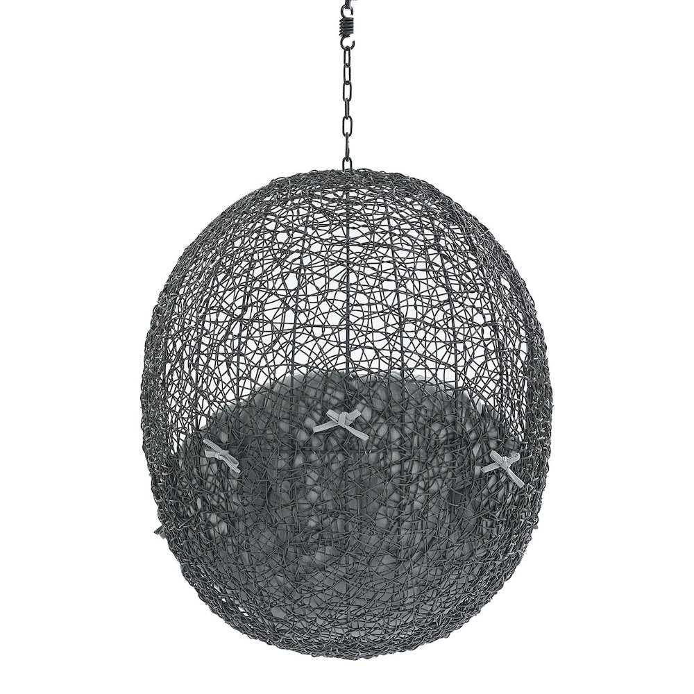 Hide Sunbrella Fabric Swing Outdoor Patio Lounge Chair Without Stand. Picture 4