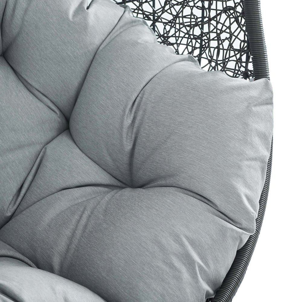 Hide Sunbrella Fabric Swing Outdoor Patio Lounge Chair Without Stand. Picture 5