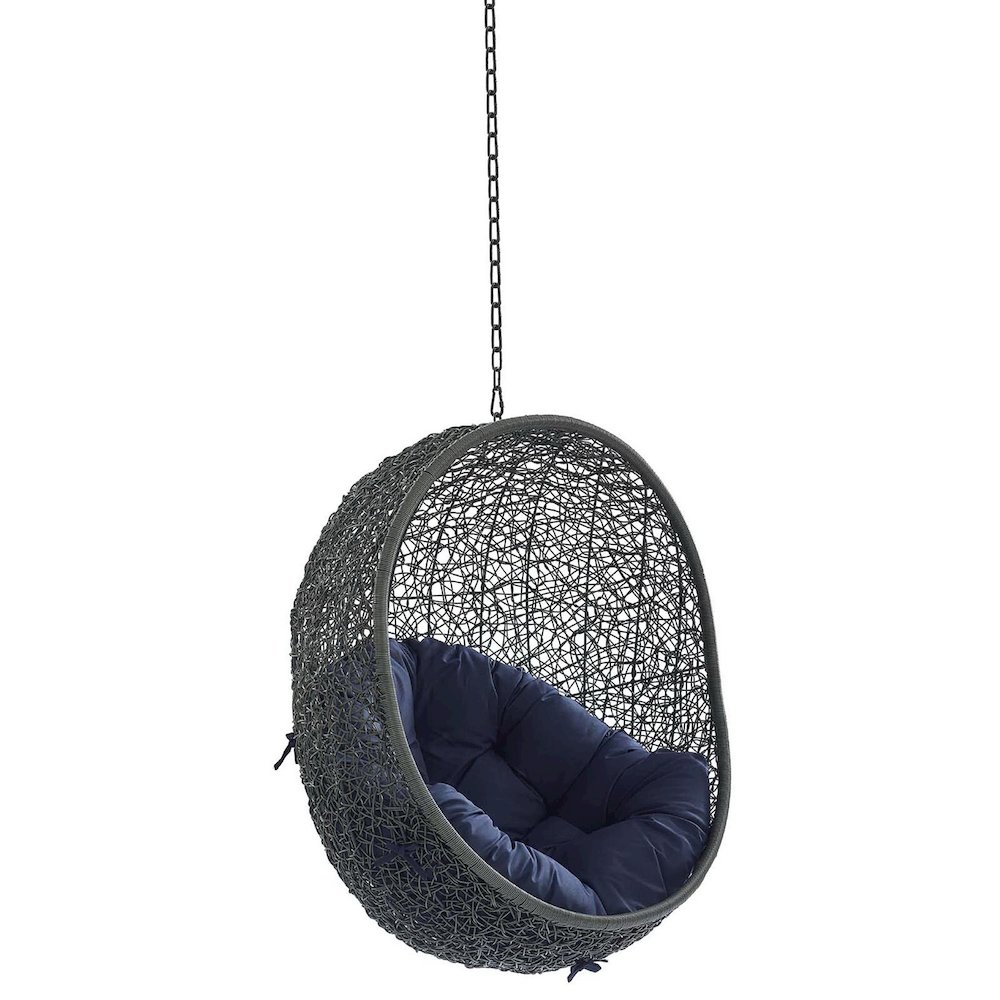 Hide Sunbrella Fabric Swing Outdoor Patio Lounge Chair Without Stand. Picture 1