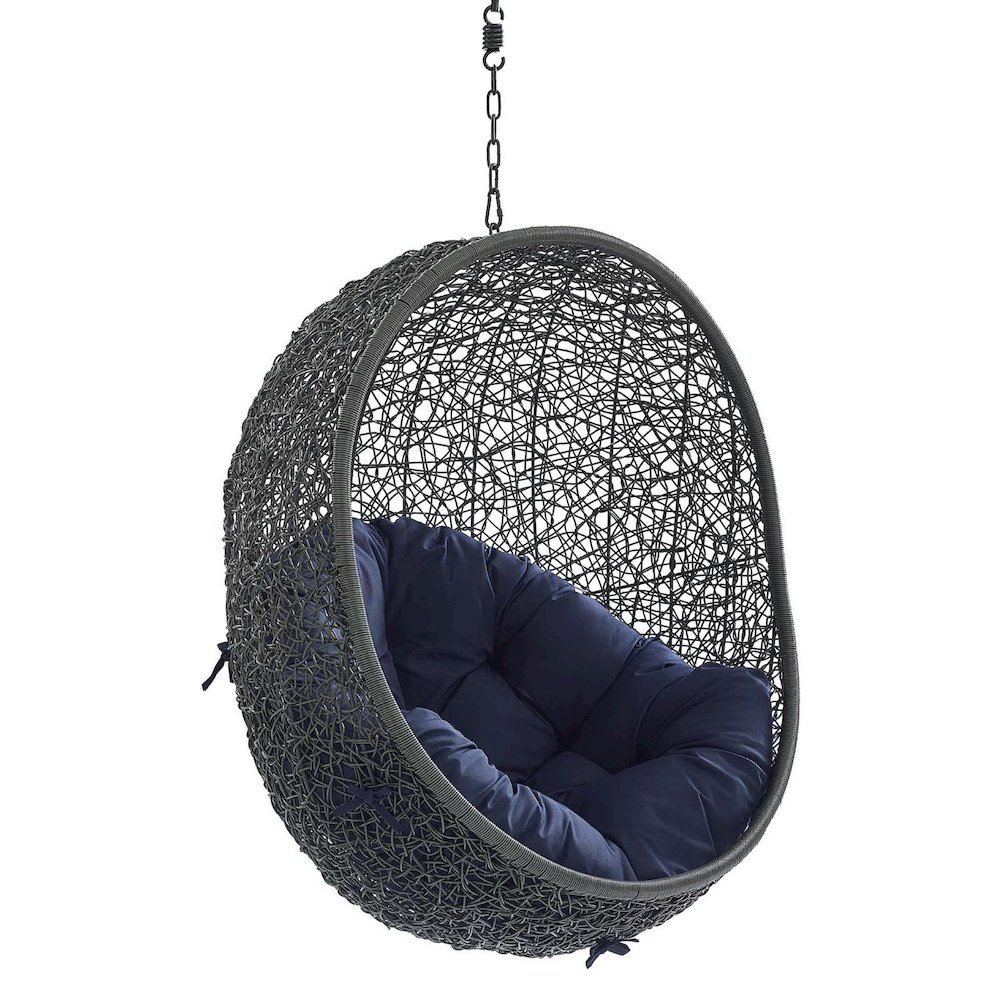 Hide Sunbrella Fabric Swing Outdoor Patio Lounge Chair Without Stand. Picture 2