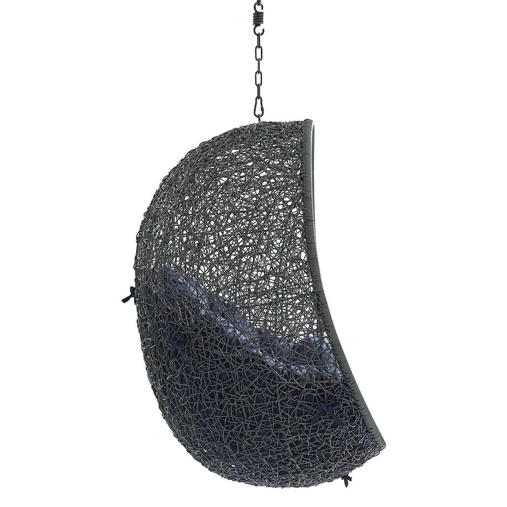Hide Sunbrella Fabric Swing Outdoor Patio Lounge Chair Without Stand. Picture 3