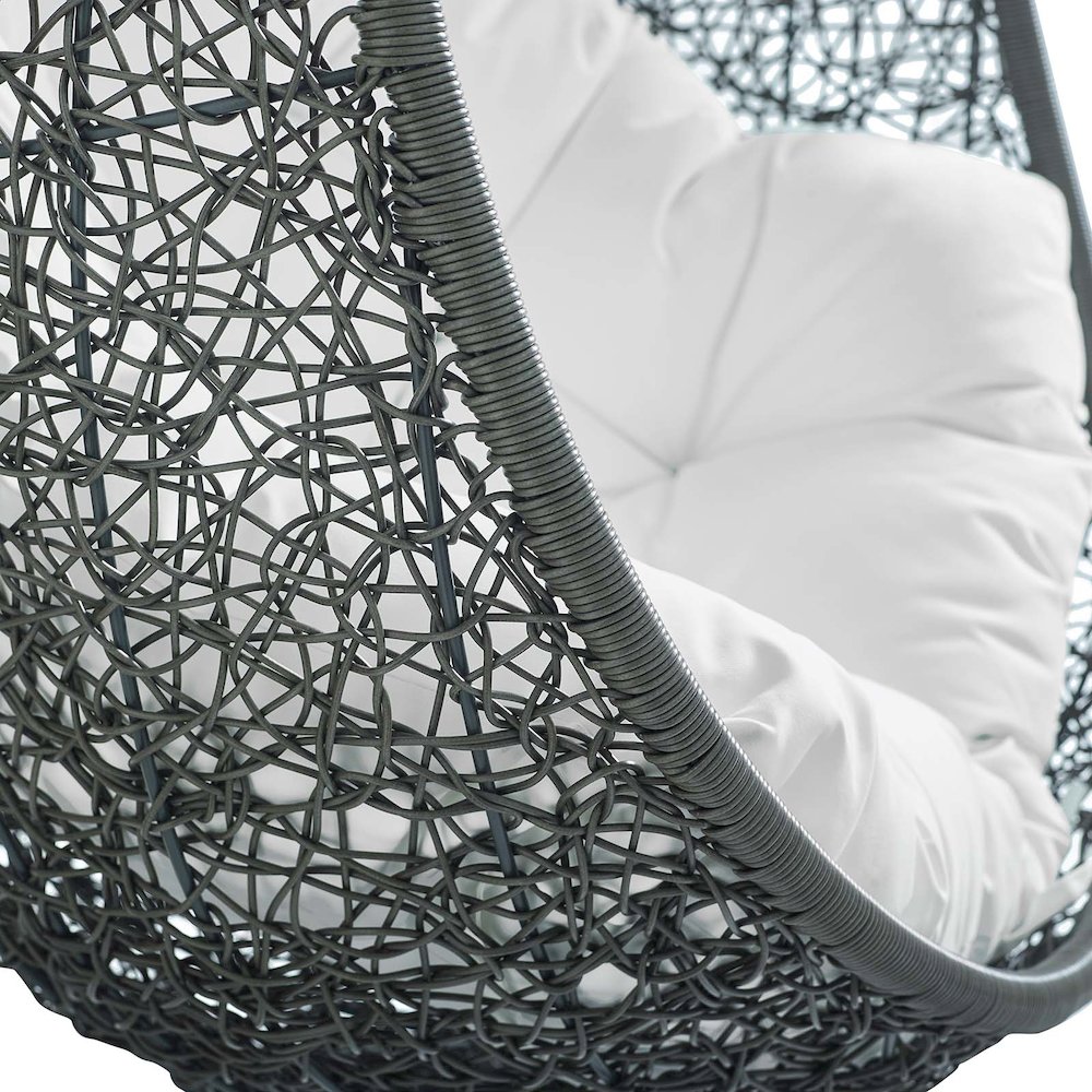 Hide Sunbrella Fabric Swing Outdoor Patio Lounge Chair Without Stand. Picture 6