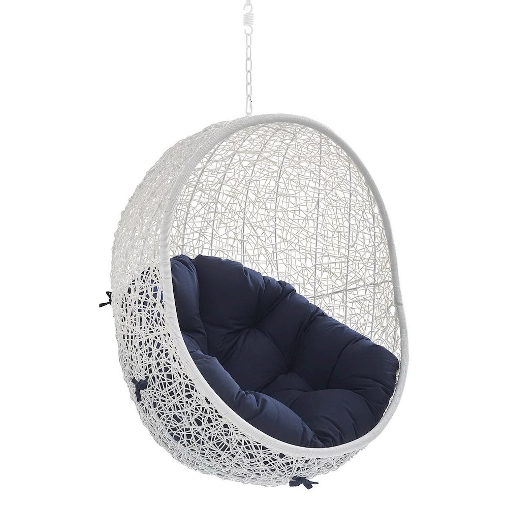 Hide Sunbrella Fabric Swing Outdoor Patio Lounge Chair Without Stand. Picture 2