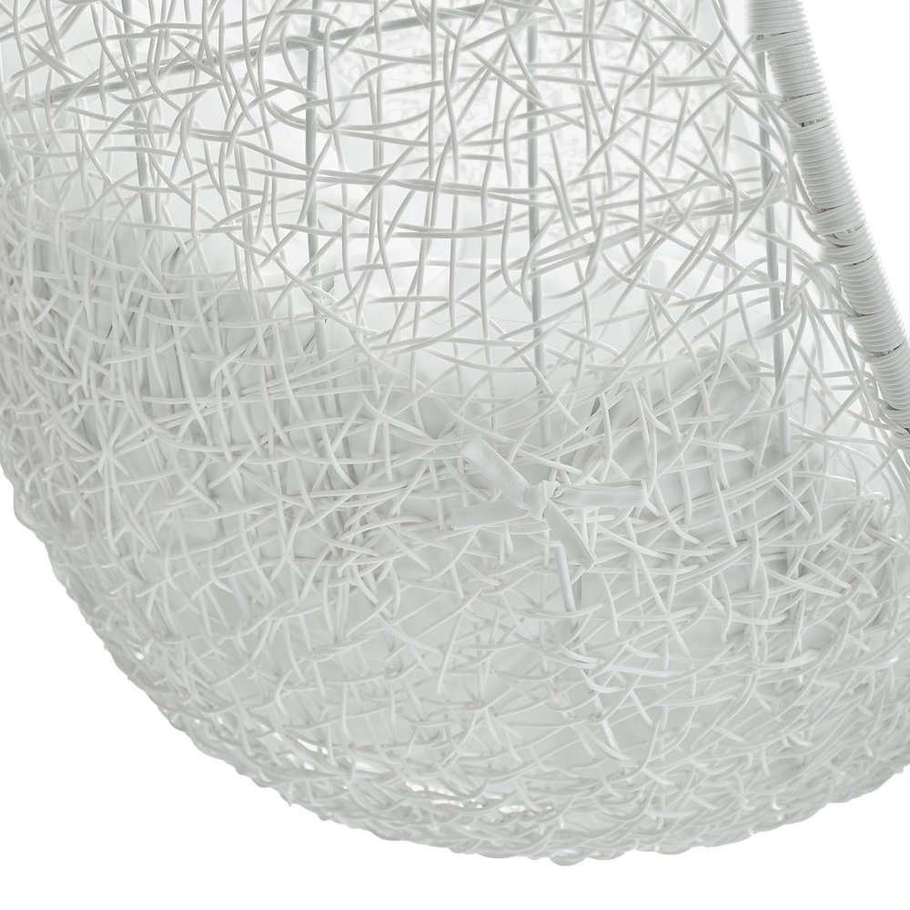 Hide Sunbrella Fabric Swing Outdoor Patio Lounge Chair Without Stand. Picture 6