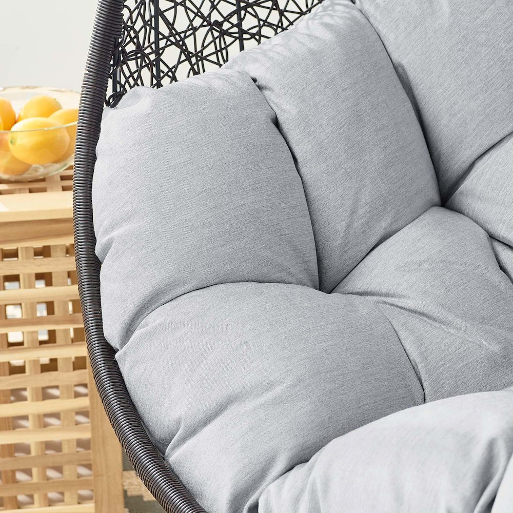 Encase Sunbrella Fabric Swing Outdoor Patio Lounge Chair Without Stand. Picture 8