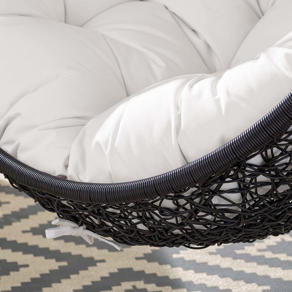 Encase Sunbrella Fabric Swing Outdoor Patio Lounge Chair Without Stand. Picture 7