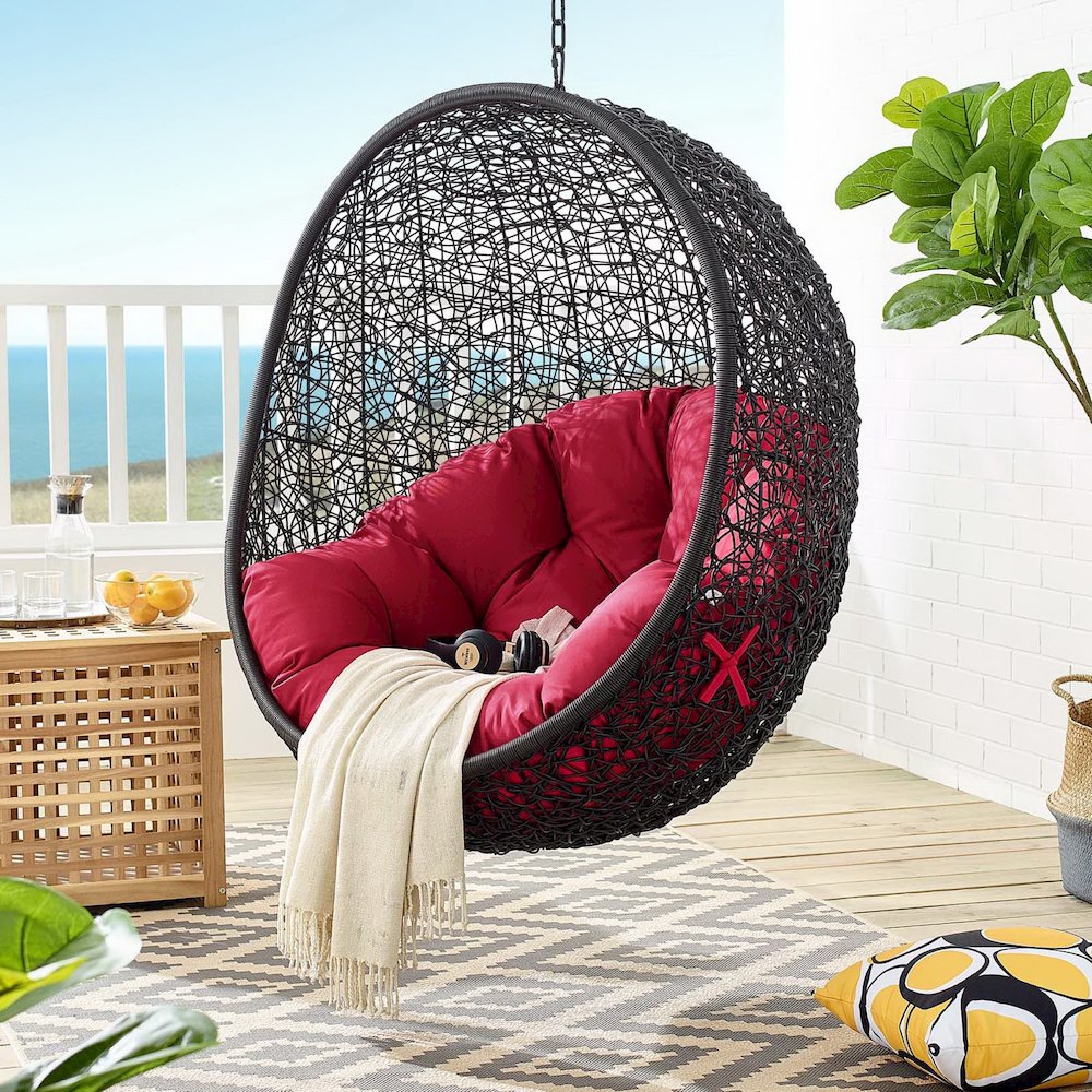Encase Swing Outdoor Patio Lounge Chair Without Stand. Picture 7