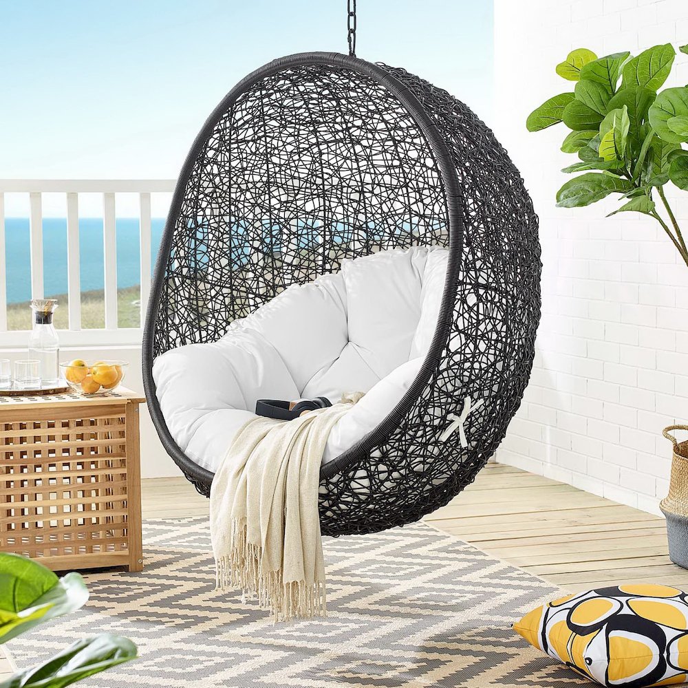 Encase Swing Outdoor Patio Lounge Chair Without Stand. Picture 6