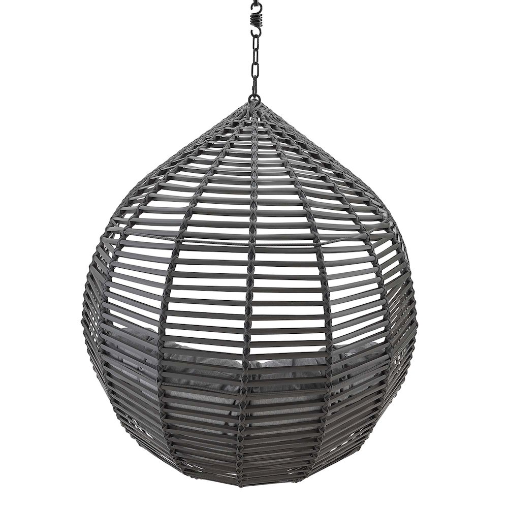 Garner Teardrop Outdoor Patio Swing Chair Without Stand. Picture 3