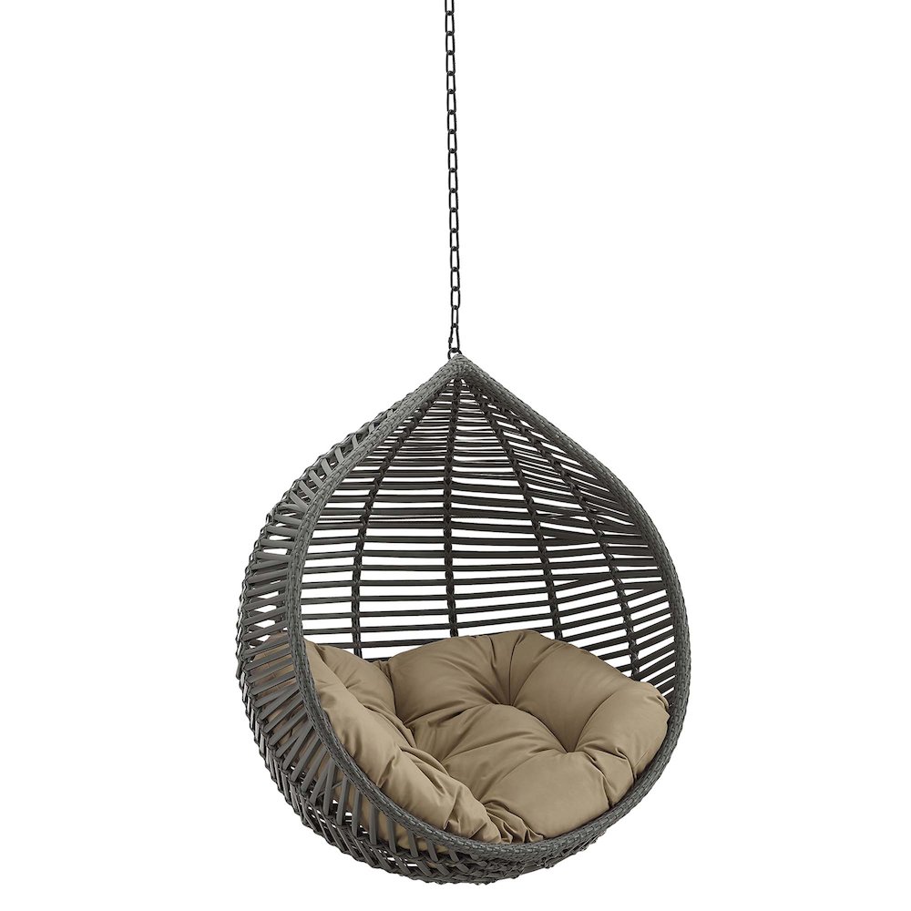 Garner Teardrop Outdoor Patio Swing Chair Without Stand. Picture 1