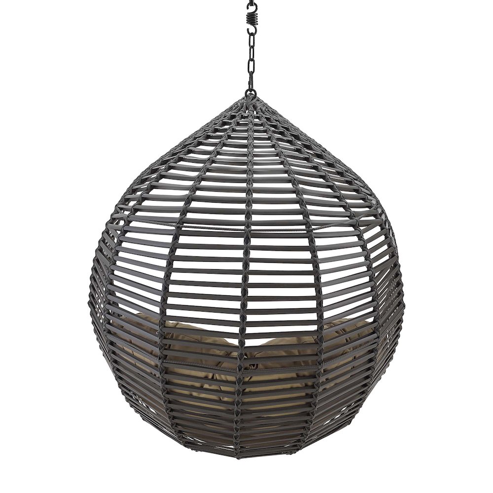Garner Teardrop Outdoor Patio Swing Chair Without Stand. Picture 3