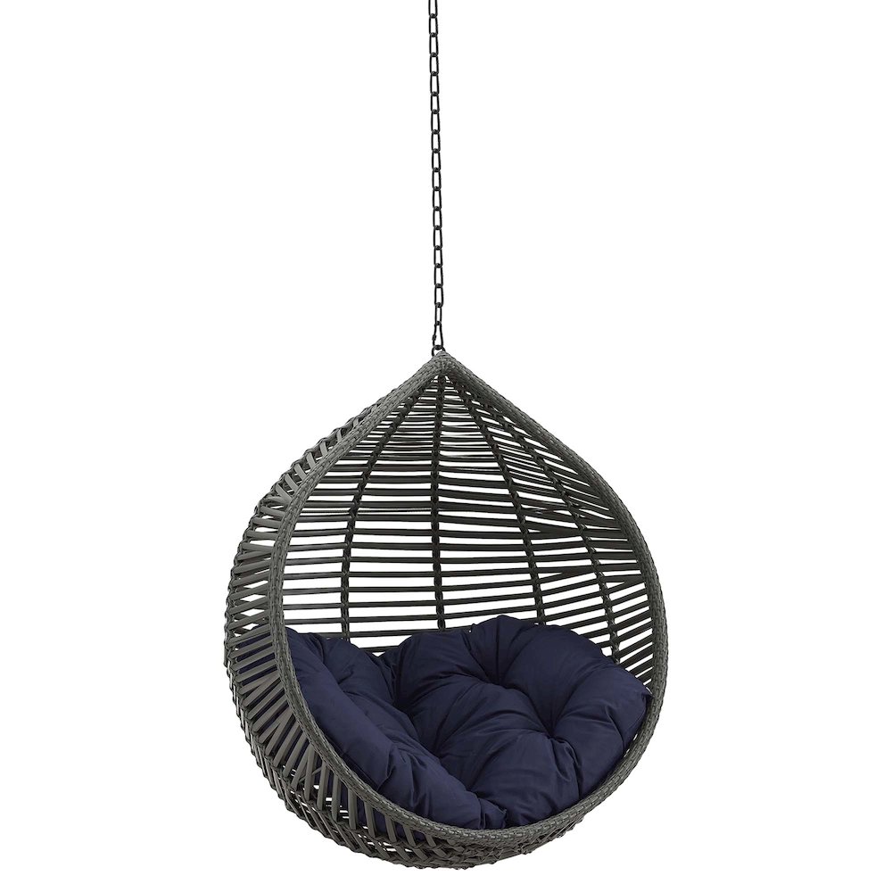 Garner Teardrop Outdoor Patio Swing Chair Without Stand. Picture 1