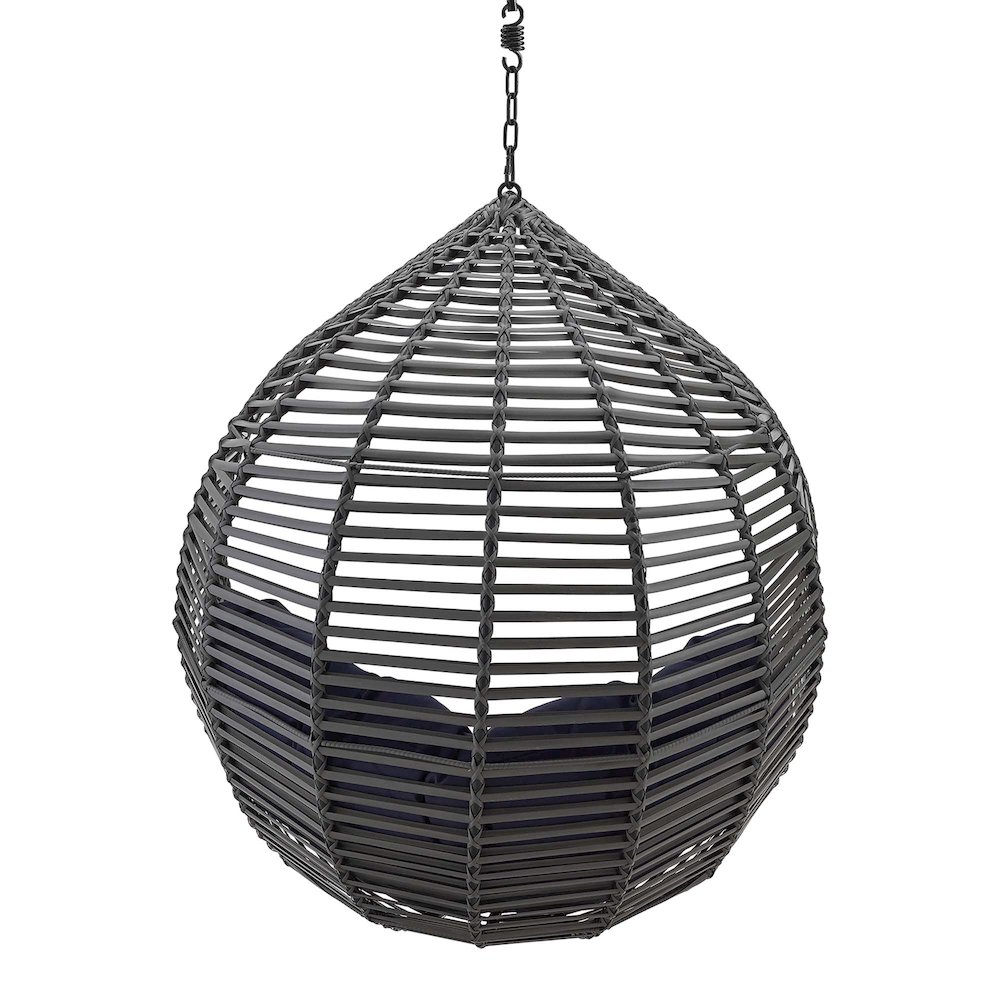 Garner Teardrop Outdoor Patio Swing Chair Without Stand. Picture 3