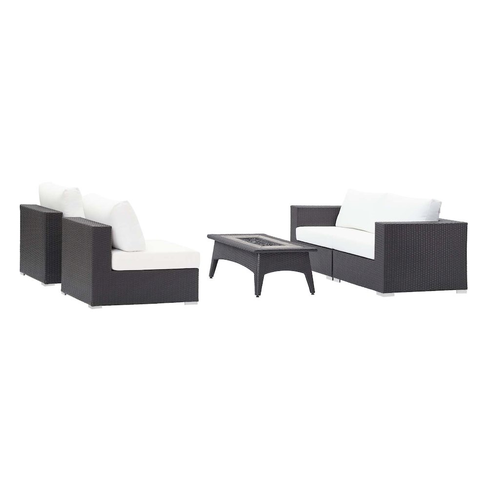 Convene 5 Piece Set Outdoor Patio with Fire Pit. Picture 2