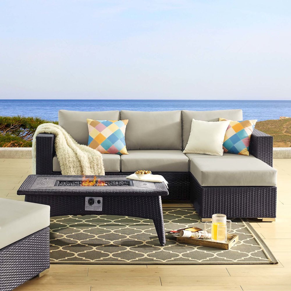 Convene 3 Piece Set Outdoor Patio with Fire Pit. Picture 12