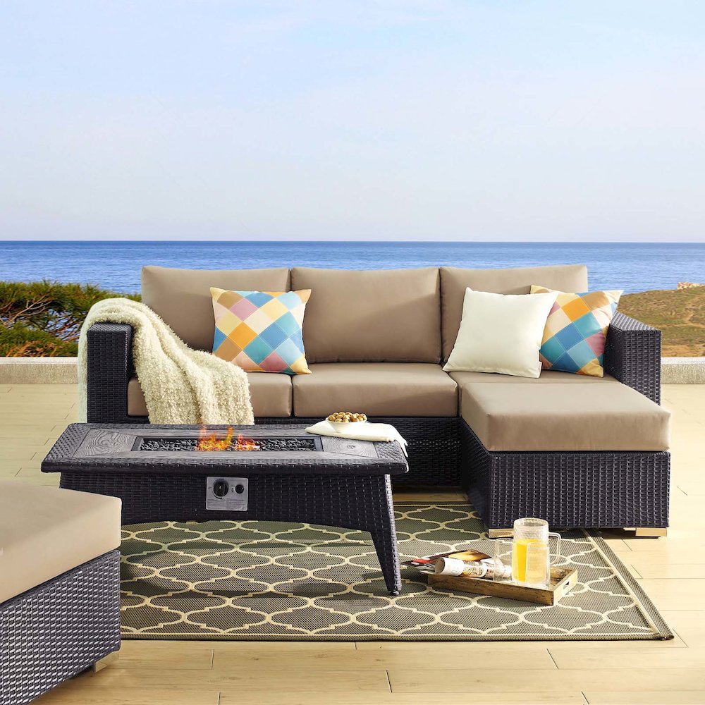 Convene 3 Piece Set Outdoor Patio with Fire Pit. Picture 12