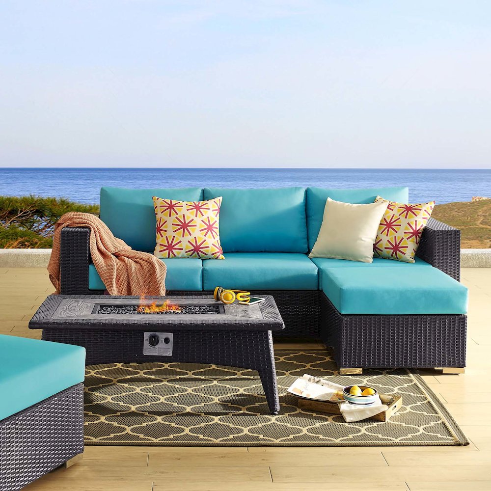 Convene 3 Piece Set Outdoor Patio with Fire Pit. Picture 12