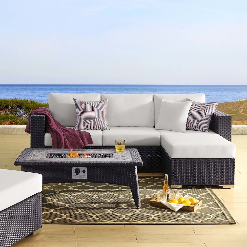 Convene 3 Piece Set Outdoor Patio with Fire Pit. Picture 11
