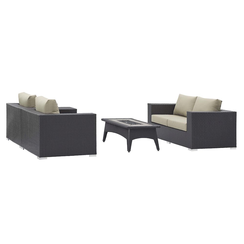 Convene 4 Piece Set Outdoor Patio with Fire Pit. Picture 2