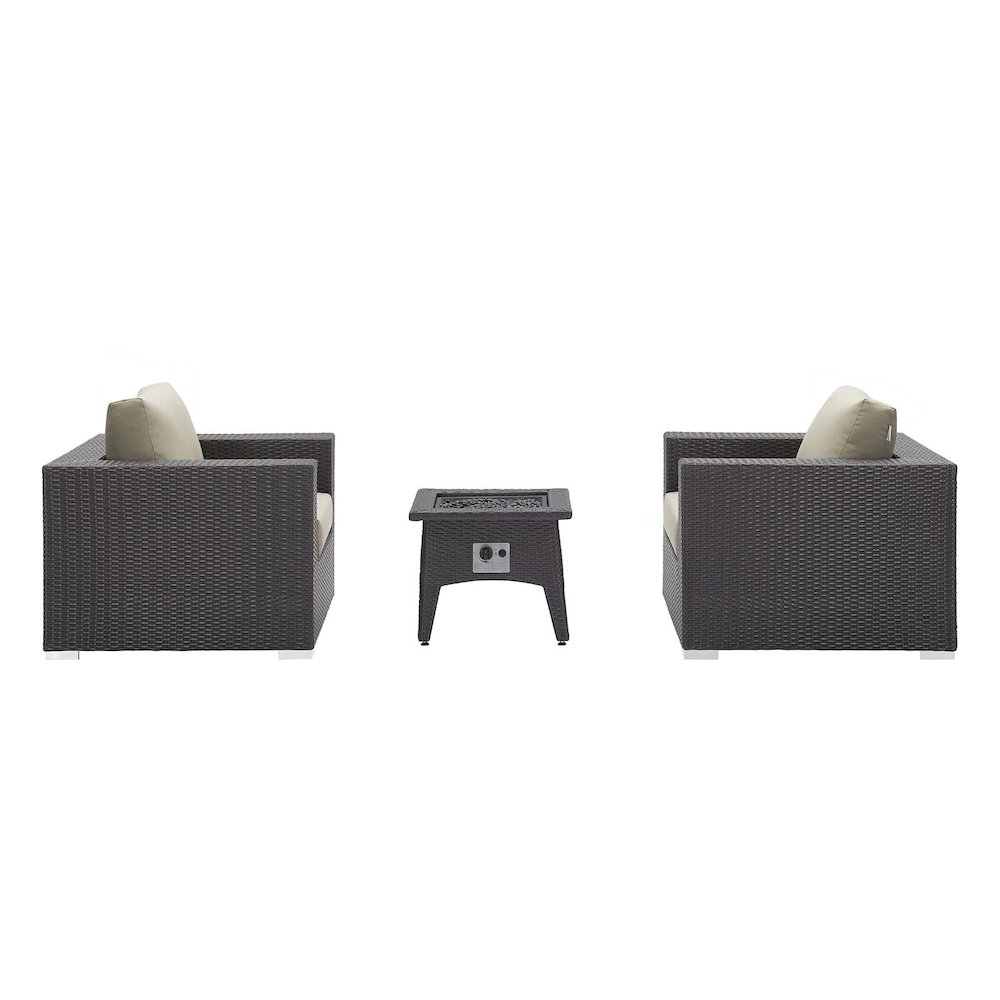 Convene 3 Piece Set Outdoor Patio with Fire Pit. Picture 5